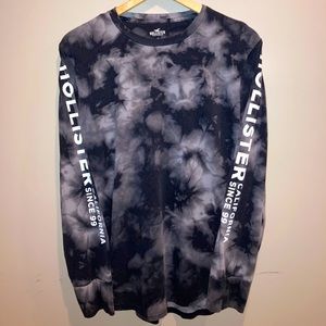 Hollister Men's tie dye Long Sleeve T Shirt